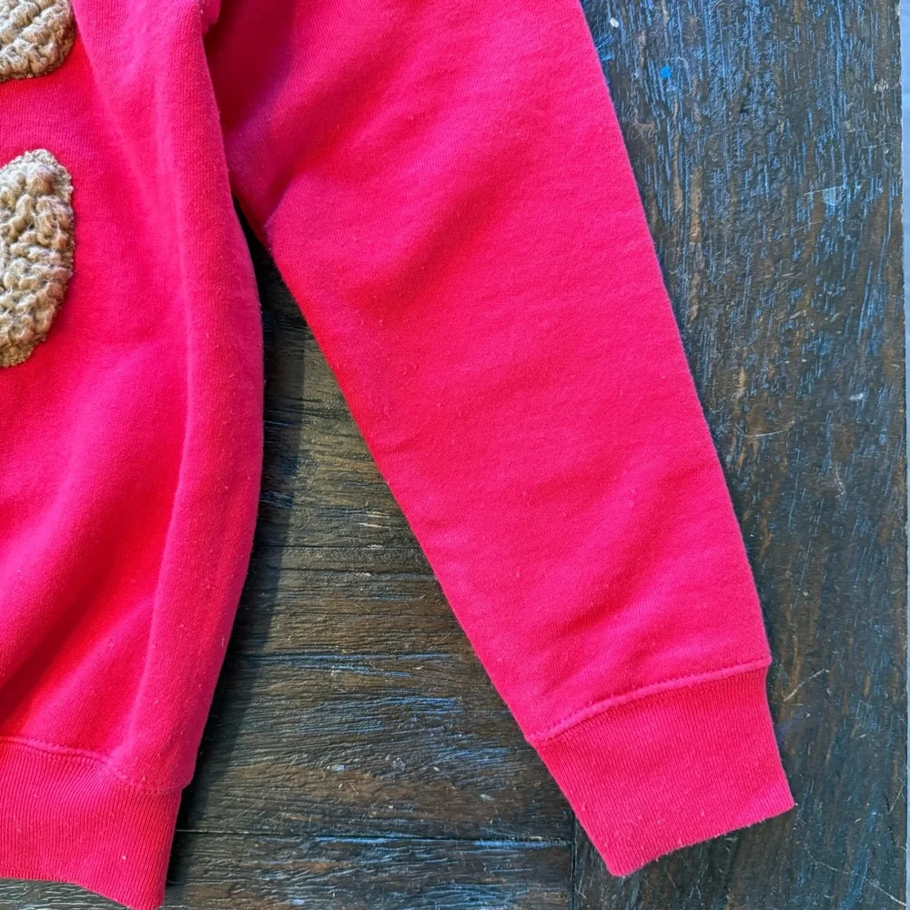 Hanes EcoSmart Kids' Crewneck Sweatshirt Red w/Appliqué YM (10-12) - Picture 8 of 16